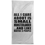 All I Care About Is Small Munsterlander - Hand Towel