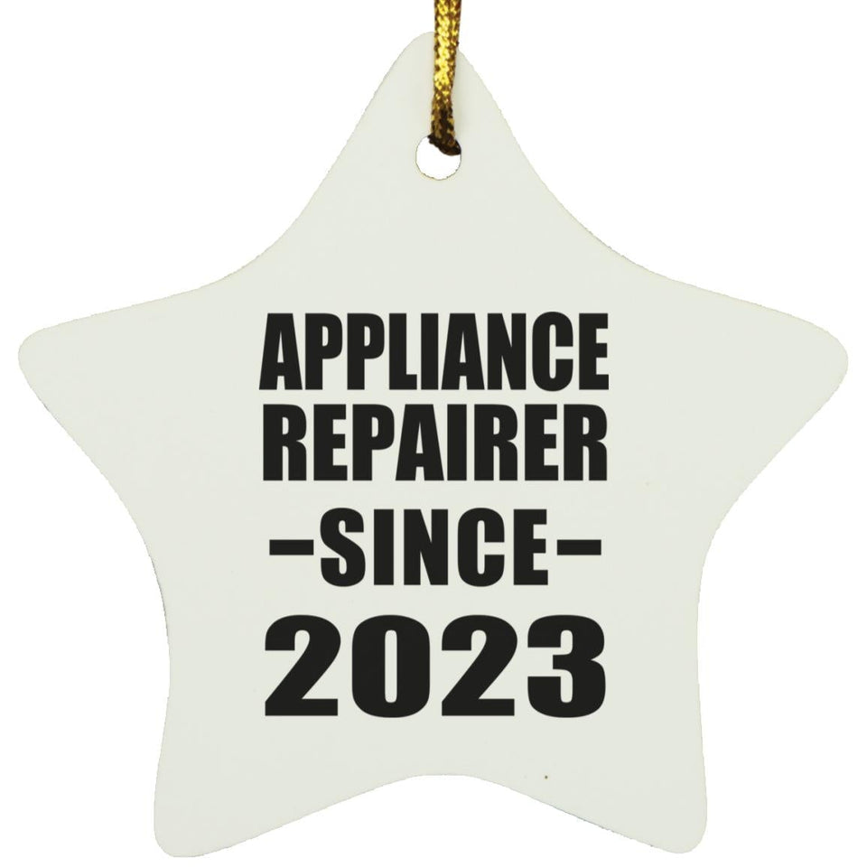 Appliance Repairer Since 2023 - Star Ornament