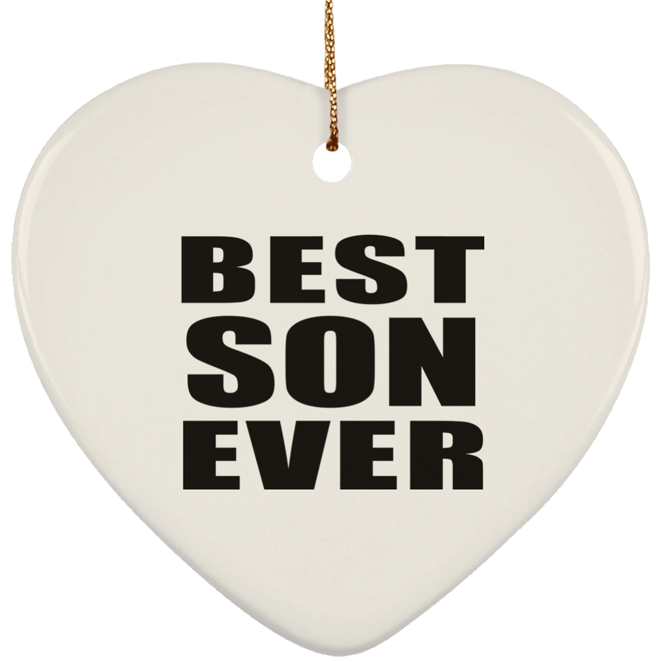 Best Son Ever - Heart Ornament