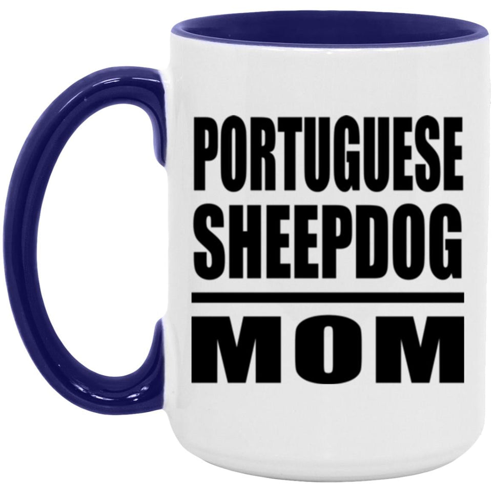 Portuguese Sheepdog Mom - 15oz Accent Mug Purple