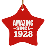 96th Birthday Amazing Since 1928 - Star Ornament