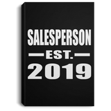 Salesperson Established EST. 2019 - Canvas Portrait
