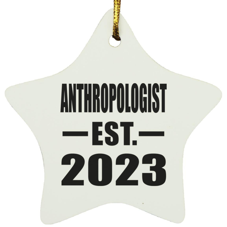 Anthropologist Established EST. 2023 - Star Ornament