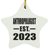 Anthropologist Established EST. 2023 - Star Ornament