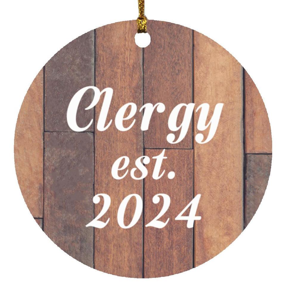 Clergy Established Est. 2024 - Circle Ornament E