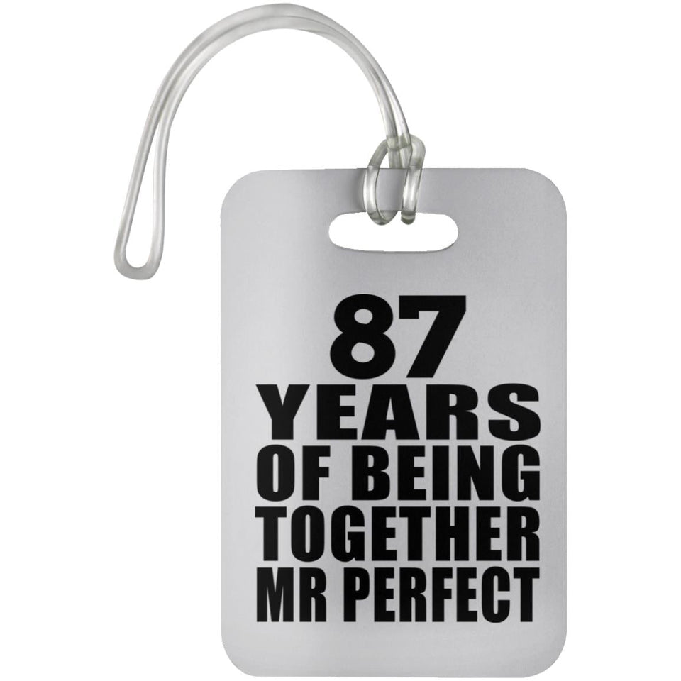 87th Anniversary 87 Years Of Being Mr Perfect - Luggage Bag Tag