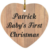 Patrick Baby's First Christmas - Heart Ornament C