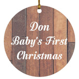 Don Baby's First Christmas - Circle Ornament E