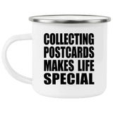 Collecting Postcards Makes Life Special - 12oz Camping Mug