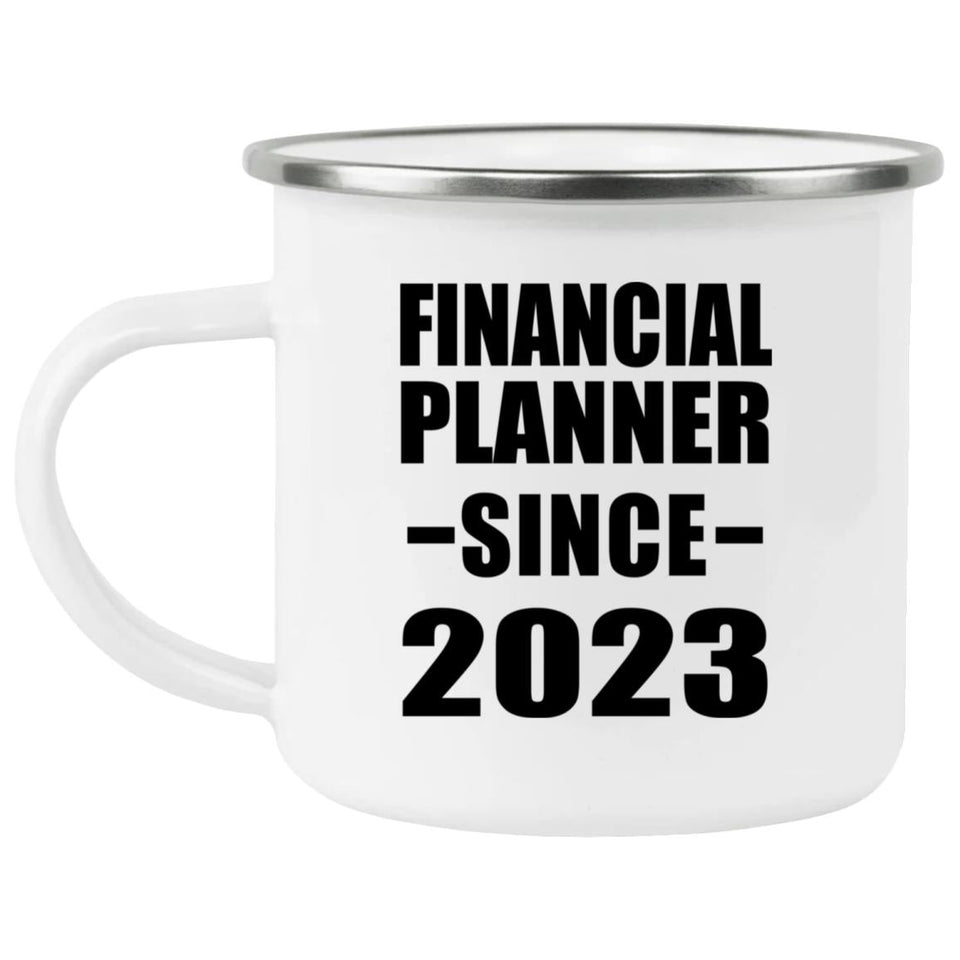 Financial Planner Since 2023 - 12oz Camping Mug