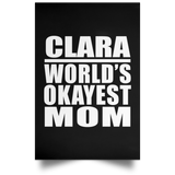 Clara World's Okayest Mom - Poster Portrait