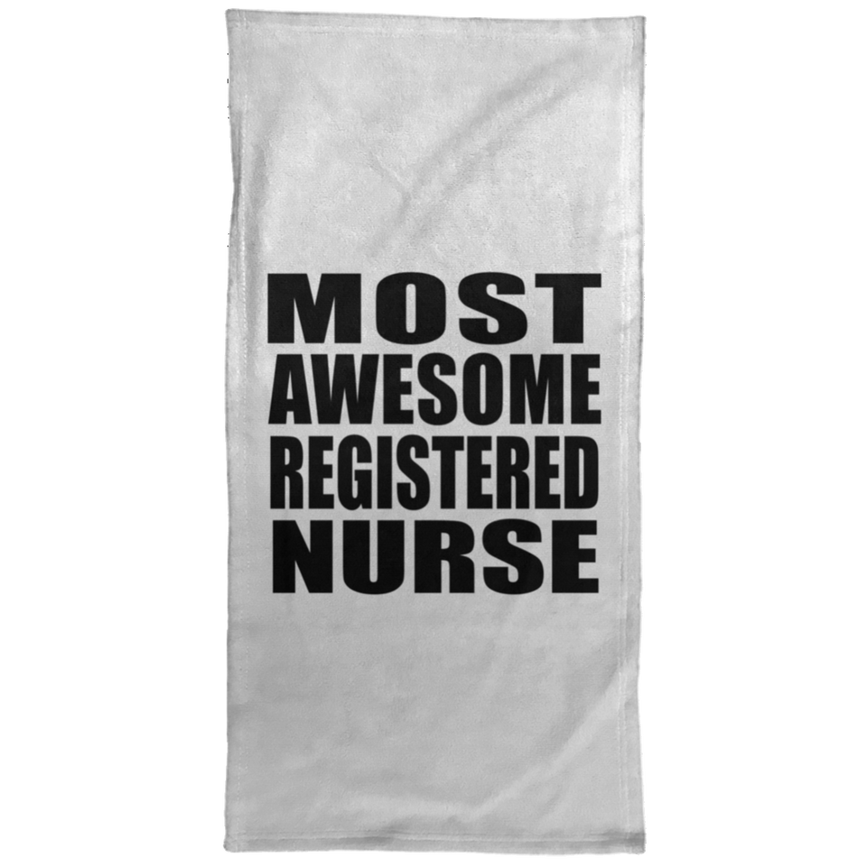 Most Awesome Registered Nurse - Hand Towel