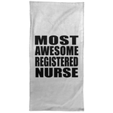 Most Awesome Registered Nurse - Hand Towel