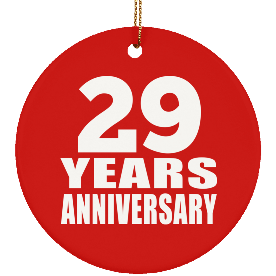 29th Anniversary 29 Years Anniversary - Circle Ornament