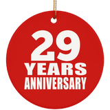 29th Anniversary 29 Years Anniversary - Circle Ornament
