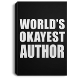 World's Okayest Author - Canvas Portrait