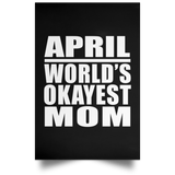 April World's Okayest Mom - Poster Portrait