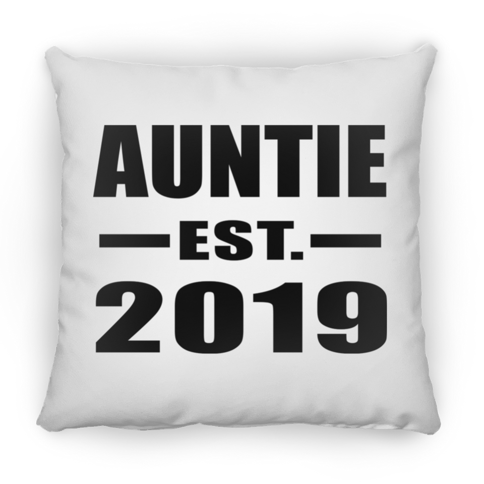 Auntie Established EST. 2019 - Throw Pillow
