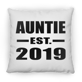 Auntie Established EST. 2019 - Throw Pillow
