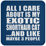All I Care About Is My Exotic Shorthair Cat - Drink Coaster