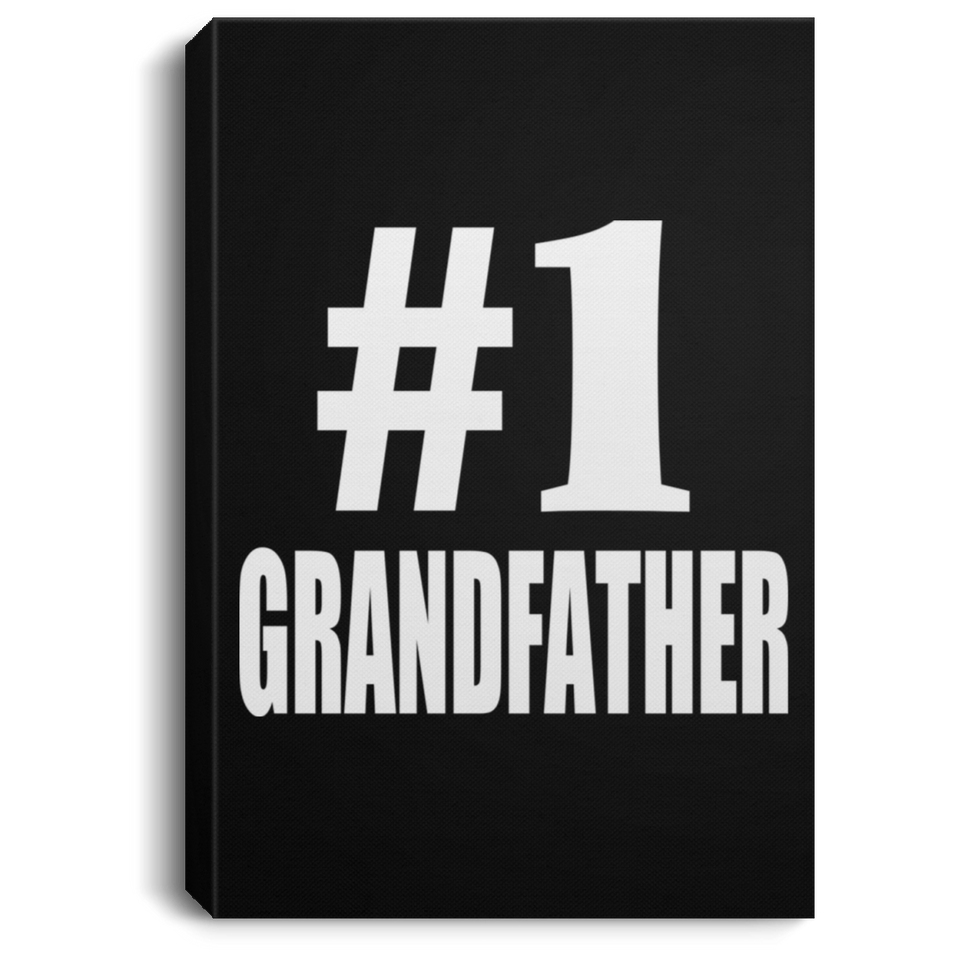 Number One #1 Grandfather - Canvas Portrait