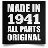 83rd Birthday Made in 1941 All Parts Original - Poster Square