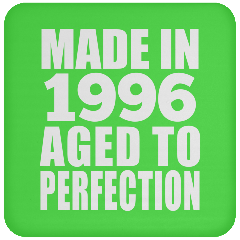 28th Birthday Made In 1996 Aged to Perfection - Drink Coaster