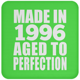 28th Birthday Made In 1996 Aged to Perfection - Drink Coaster