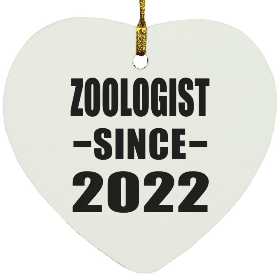 Zoologist Since 2022 - Heart Ornament