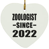 Zoologist Since 2022 - Heart Ornament