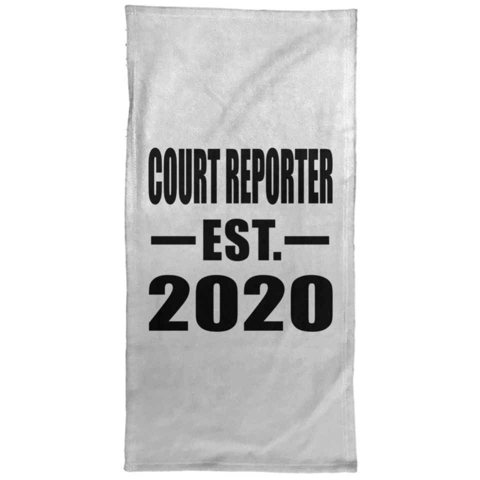 Court Reporter Established EST. 2020 - Hand Towel