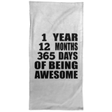 1st Birthday 1 Year 12 Months 365 Days Of Awesome - Hand Towel