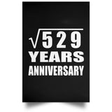 23rd Anniversary Square Root of 529 Years Anniversary - Poster Portrait