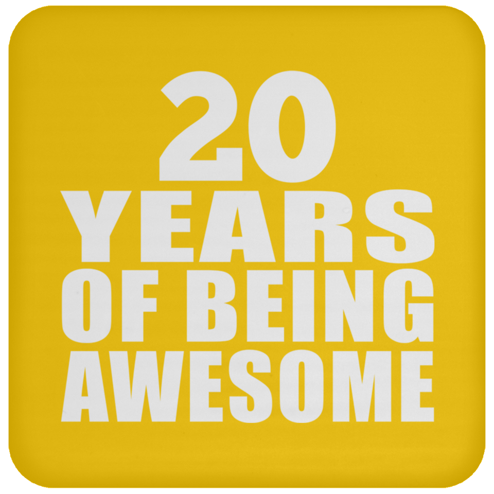 20th Birthday 20 Years Of Being Awesome - Coaster