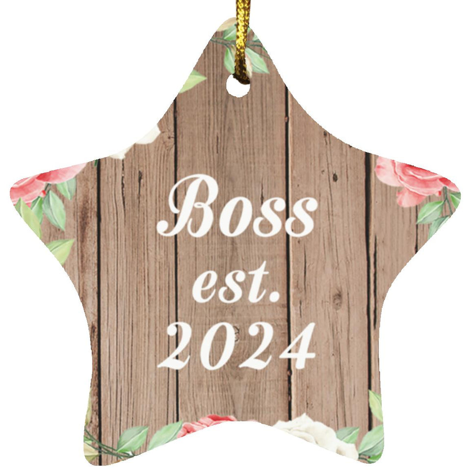 Boss Established Est. 2024 - Star Ornament B