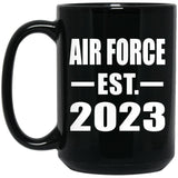 Air Force Established EST. 2023 - 15oz Coffee Mug Black