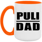 Puli Dad - 15oz Accent Mug Orange