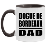 Dogue De Bordeaux Dad - 11oz Accent Mug Black