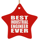 Best Industrial Engineer Ever - Star Ornament