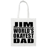 Jim World's Okayest Dad - Tote Bag White