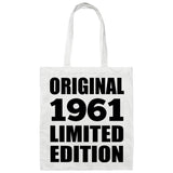 63rd Birthday Original 1961 Limited Edition - Tote Bag White