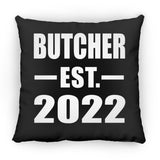 Butcher Established EST. 2022 - Throw Pillow Black