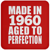 64th Birthday Made In 1960 Aged to Perfection - Drink Coaster