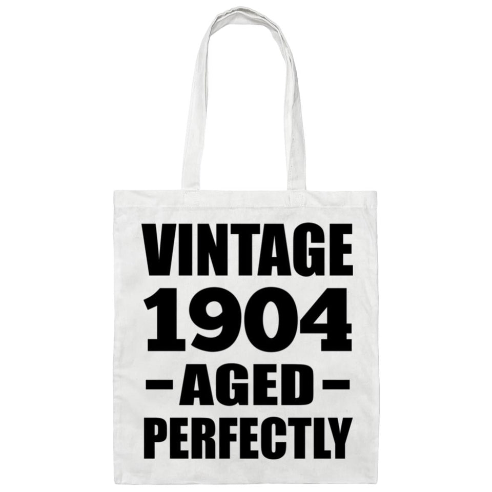 120th Birthday Vintage 1904 Aged Perfectly - Tote Bag White