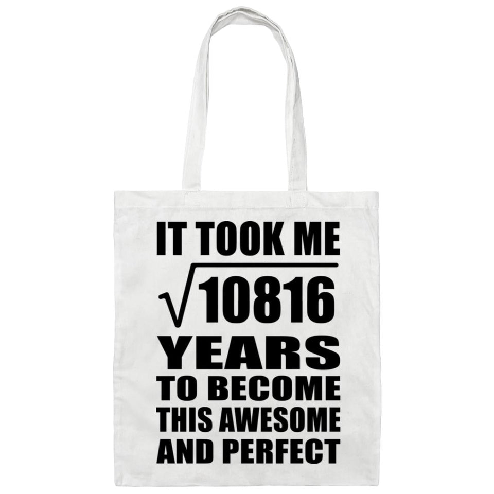 104th Birthday Took Square Root of 10816 Years To Awesome - Tote Bag White