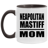 Neapolitan Mastiff Mom - 11oz Accent Mug Black