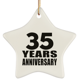 35th Anniversary 35 Years - Star Ornament
