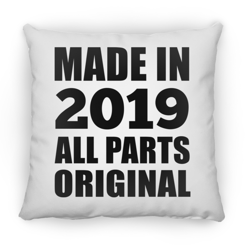 5th Birthday Made in 2019 All Parts Original - Throw Pillow
