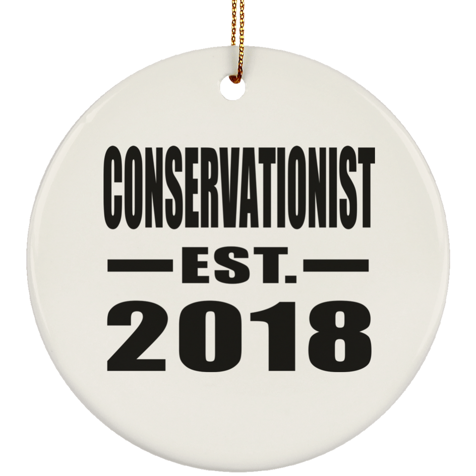 Conservationist Established EST. 2018 - Circle Ornament