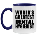 World's Greatest Dental Hygienist - 11oz Accent Mug Purple